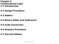 Chapter 4-Design of Practical Logic Circuit.pptx
